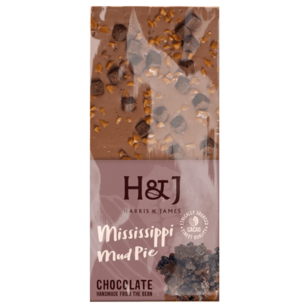 Harris & James Mississippi Mud Pie Chocolate Bar 100g
